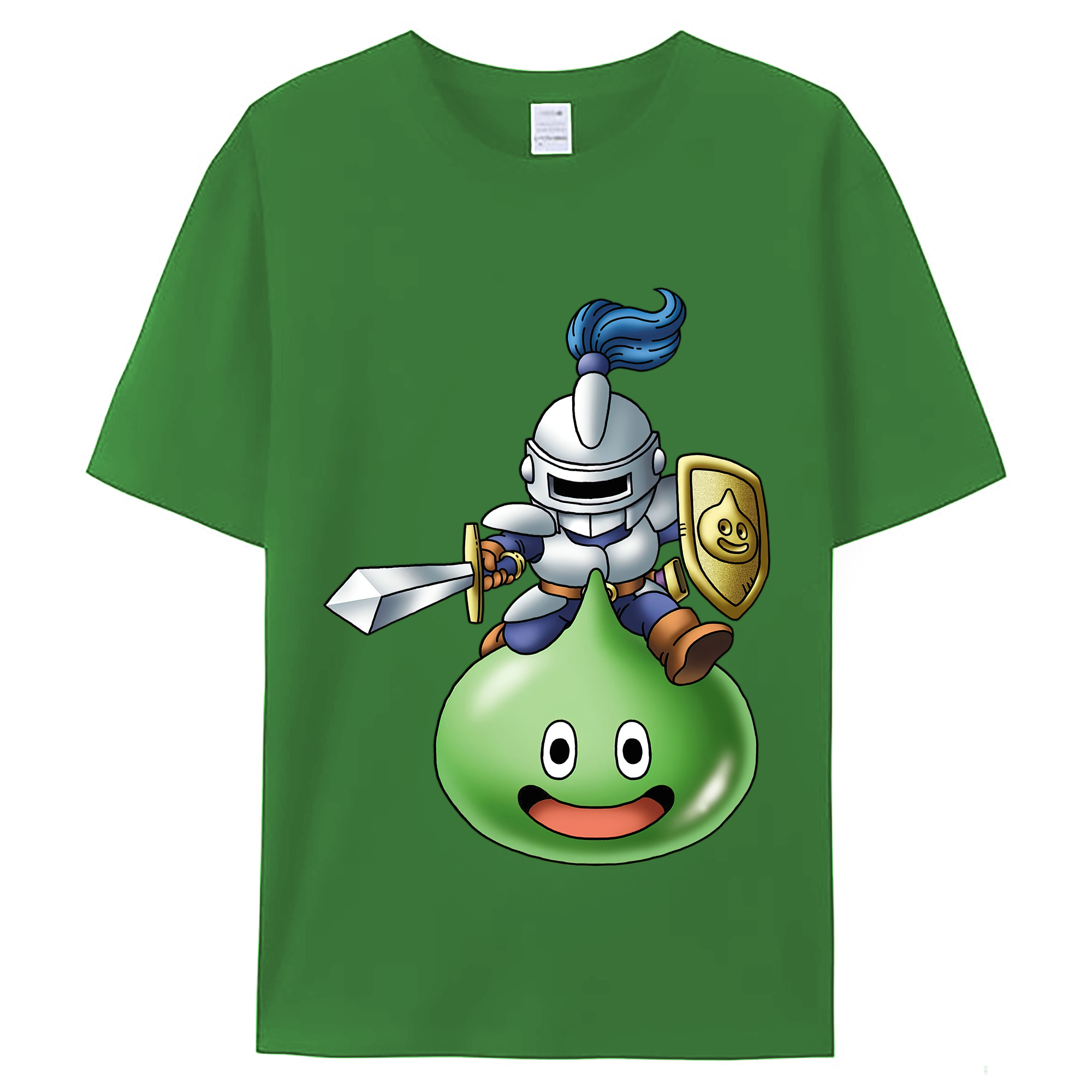 （画像用） ドラゴンクエスト Doragon Kuesuto Dragon Quest レディースカジュアルプリントTシャツ（綿100％）